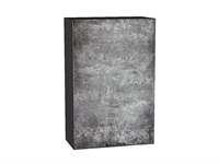 Шкаф верхний с 1-ой дверцей Флэт Graphite, Temple Stone 2S, 920, 600 В*Ш*Г 920*600*318, фасад ЛДСП  Temple Stone 2S, корпус  Graphite ms2510VVT_52635