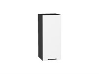 Шкаф верхний с 1-ой дверцей Флэт Graphite, White In 2S, 720, 300 В*Ш*Г 716*300*318, фасад ЛДСП  White In 2S, корпус  Graphite ms2510VVT_55650