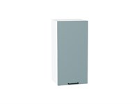 Шкаф верхний с 1-ой дверцей Флэт Белый, Grey-green In 2S, 720, 350 В*Ш*Г 716*350*318, фасад ЛДСП  Grey-green In 2S, корпус  Белый ms2510VVT_65159