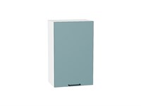Шкаф верхний с 1-ой дверцей Флэт Белый, Grey-green In 2S, 720, 450 В*Ш*Г 716*450*318, фасад ЛДСП  Grey-green In 2S, корпус  Белый ms2510VVT_56897