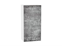 Шкаф верхний с 1-ой дверцей Флэт Белый, Temple Stone 2S, 920, 500 В*Ш*Г 920*500*318, фасад ЛДСП  Temple Stone 2S, корпус  Белый ms2510VVT_52624