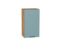 Шкаф верхний с 1-ой дверцей Флэт Дуб Вотан, Grey-green In 2S, 720, 400 В*Ш*Г 716*400*318, фасад ЛДСП  Grey-green In 2S, корпус  Дуб Вотан ms2510VVT_62431