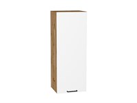Шкаф верхний с 1-ой дверцей Флэт Дуб Вотан, White In 2S, 920, 350 В*Ш*Г 920*350*318, фасад ЛДСП  White In 2S, корпус  Дуб Вотан ms2510VVT_65150