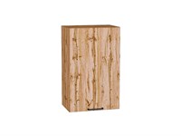 Шкаф верхний с 1-ой дверцей Флэт Дуб Вотан, Wotan Oak 2S, 720, 450 В*Ш*Г 716*450*318, фасад ЛДСП  Wotan Oak 2S, корпус  Дуб Вотан ms2510VVT_62441