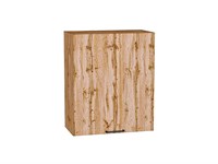 Шкаф верхний с 1-ой дверцей Флэт Дуб Вотан, Wotan Oak 2S, 720, 600 В*Ш*Г 716*600*318, фасад ЛДСП  Wotan Oak 2S, корпус  Дуб Вотан ms2510VVT_62443