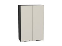 Шкаф верхний с 2-мя дверцами Флэт Graphite, Cashmere In 2S, 920, 600 В*Ш*Г 920*600*318, фасад ЛДСП  Cashmere In 2S, корпус  Graphite ms2510VVT_55779
