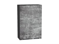 Шкаф верхний с 2-мя дверцами Флэт Graphite, Temple Stone 2S, 920, 600 В*Ш*Г 920*600*318, фасад ЛДСП  Temple Stone 2S, корпус  Graphite ms2510VVT_52650