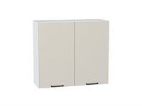 Шкаф верхний с 2-мя дверцами Флэт Белый, Cashmere In 2S, 720, 800 В*Ш*Г 716*800*318, фасад ЛДСП  Cashmere In 2S, корпус  Белый ms2510VVT_55774