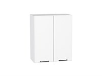 Шкаф верхний с 2-мя дверцами Флэт Белый, White In 2S, 720, 600 В*Ш*Г 716*600*318, фасад ЛДСП  White In 2S, корпус  Белый ms2510VVT_55674