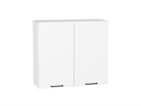 Шкаф верхний с 2-мя дверцами Флэт Белый, White In 2S, 720, 800 В*Ш*Г 716*800*318, фасад ЛДСП  White In 2S, корпус  Белый ms2510VVT_55675