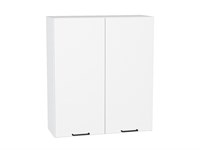 Шкаф верхний с 2-мя дверцами Флэт Белый, White In 2S, 920, 800 В*Ш*Г 920*800*318, фасад ЛДСП  White In 2S, корпус  Белый ms2510VVT_55677