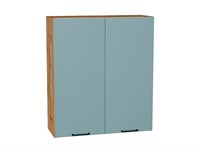 Шкаф верхний с 2-мя дверцами Флэт Дуб Вотан, Grey-green In 2S, 920, 800 В*Ш*Г 920*800*318, фасад ЛДСП  Grey-green In 2S, корпус  Дуб Вотан ms2510VVT_62477