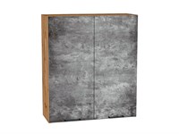 Шкаф верхний с 2-мя дверцами Флэт Дуб Вотан, Temple Stone 2S, 920, 800 В*Ш*Г 920*800*318, фасад ЛДСП  Temple Stone 2S, корпус  Дуб Вотан ms2510VVT_62483