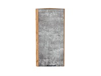 Шкаф верхний торцевой Флэт Дуб Вотан, Temple Stone 2S, 920 В*Ш*Г 920*300*306, фасад ЛДСП  Temple Stone 2S, корпус  Дуб Вотан ms2510VVT_62340