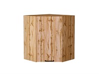Шкаф верхний угловой Флэт Дуб Вотан, Wotan Oak 2S, 720 В*Ш*Г 716*600*600, фасад ЛДСП  Wotan Oak 2S, корпус  Дуб Вотан ms2510VVT_62495