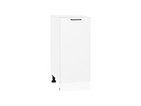 Шкаф нижний с 1-ой дверцей Флэт Белый, White In 2S, 350 В*Ш*Г 816*350*478, фасад ЛДСП  White In 2S, корпус  Белый ms2510VVT_65177