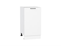 Шкаф нижний с 1-ой дверцей Флэт Белый, White In 2S, 450 В*Ш*Г 816*450*478, фасад ЛДСП  White In 2S, корпус  Белый ms2510VVT_55690