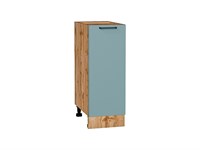 Шкаф нижний с 1-ой дверцей Флэт Дуб Вотан, Grey-green In 2S, 300 В*Ш*Г 816*300*478, фасад ЛДСП  Grey-green In 2S, корпус  Дуб Вотан ms2510VVT_62531