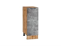Шкаф нижний с 1-ой дверцей Флэт Дуб Вотан, Temple Stone 2S, 300 В*Ш*Г 816*300*478, фасад ЛДСП  Temple Stone 2S, корпус  Дуб Вотан ms2510VVT_62533