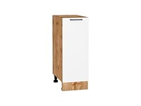 Шкаф нижний с 1-ой дверцей Флэт Дуб Вотан, White In 2S, 300 В*Ш*Г 816*300*478, фасад ЛДСП  White In 2S, корпус  Дуб Вотан ms2510VVT_62529