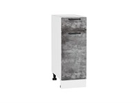 Шкаф нижний с 1-ой дверцей и ящиком Флэт Белый, Temple Stone 2S, 300 В*Ш*Г 816*300*478, фасад ЛДСП  Temple Stone 2S, корпус  Белый ms2510VVT_52686