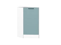 Шкаф нижний торцевой Флэт Белый, Grey-green In 2S В*Ш*Г 816*296*552, фасад ЛДСП  Grey-green In 2S, корпус  Белый ms2510VVT_56958
