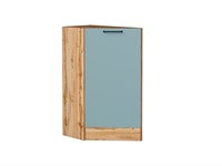 Шкаф нижний торцевой Флэт Дуб Вотан, Grey-green In 2S В*Ш*Г 816*296*552, фасад ЛДСП  Grey-green In 2S, корпус  Дуб Вотан ms2510VVT_62601