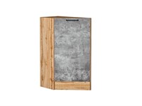 Шкаф нижний торцевой Флэт Дуб Вотан, Temple Stone 2S В*Ш*Г 816*296*552, фасад ЛДСП  Temple Stone 2S, корпус  Дуб Вотан ms2510VVT_62603