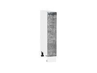Шкаф нижний бутылочница Флэт Белый, Temple Stone 2S, 150 В*Ш*Г 816*150*478, фасад ЛДСП  Temple Stone 2S, корпус  Белый ms2510VVT_52672