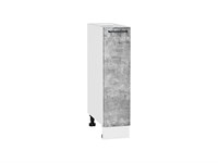 Шкаф нижний бутылочница Флэт Белый, Temple Stone 2S, 200 В*Ш*Г 816*200*478, фасад ЛДСП  Temple Stone 2S, корпус  Белый ms2510VVT_52673