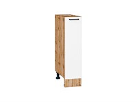 Шкаф нижний бутылочница Флэт Дуб Вотан, White In 2S, 200 В*Ш*Г 816*200*478, фасад ЛДСП  White In 2S, корпус  Дуб Вотан ms2510VVT_62500
