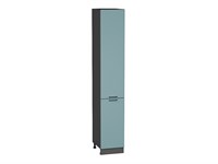 Шкаф пенал с 2-мя дверцами Флэт Graphite, Grey-green In 2S, 2340, 400 В*Ш*Г 2336*400*574, фасад ЛДСП  Grey-green In 2S, корпус  Graphite ms2510VVT_56986