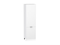 Шкаф пенал с 2-мя дверцами Флэт Белый, White In 2S, 2140, 600 В*Ш*Г 2132*600*574, фасад ЛДСП  White In 2S, корпус  Белый ms2510VVT_55729
