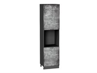 Шкаф пенал с 2-мя дверцами под технику Флэт Graphite, Temple Stone 2S, 2340 В*Ш*Г 2336*600*574, фасад ЛДСП  Temple Stone 2S, корпус  Graphite ms2510VVT_52771