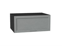Шкаф верхний горизонтальный глубокий Сканди Graphite, Grey Softwood, 800 В*Ш*Г 358*800*576, фасад МДФ  Grey Softwood, корпус  Graphite ms2510VVT_45341