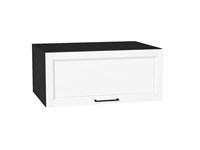Шкаф верхний горизонтальный глубокий Сканди Graphite, White Silkwood, 800 В*Ш*Г 358*800*576, фасад МДФ  White Silkwood, корпус  Graphite ms2510VVT_70134