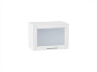 Шкаф верхний горизонтальный остекленный Сканди Белый, White Softwood, 500 В*Ш*Г 358*500*320, фасад МДФ/Стекло  White Softwood, корпус  Белый ms2510VVT_56137