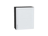 Шкаф верхний с 1-ой дверцей Сканди Graphite, White Softwood, 720, 600 В*Ш*Г 716*600*320, фасад МДФ  White Softwood, корпус  Graphite ms2510VVT_56167