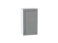 Шкаф верхний с 1-ой дверцей Сканди Белый, Grey Softwood, 720, 400 В*Ш*Г 716*400*320, фасад МДФ  Grey Softwood, корпус  Белый ms2510VVT_41327