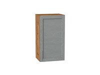 Шкаф верхний с 1-ой дверцей Сканди Дуб Вотан, Grey Softwood, 720, 400 В*Ш*Г 716*400*320, фасад МДФ  Grey Softwood, корпус  Дуб Вотан ms2510VVT_62896