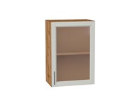 Шкаф верхний с 1-ой остекленной дверцей Сканди Дуб Вотан, Cappuccino Softwood, 720, 500 В*Ш*Г 716*500*320, фасад МДФ/Стекло  Cappuccino Softwood, корпус  Дуб Вотан ms2510VVT_62920