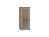 Шкаф верхний с 1-ой остекленной дверцей Сканди Дуб Вотан, Grey Softwood, 720, 300 В*Ш*Г 716*300*320, фасад МДФ/Стекло  Grey Softwood, корпус  Дуб Вотан ms2510VVT_62876