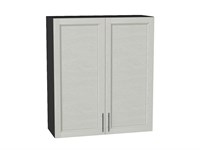 Шкаф верхний с 2-мя дверцами Сканди Graphite, Cappuccino Softwood, 920, 800 В*Ш*Г 920*800*320, фасад МДФ  Cappuccino Softwood, корпус  Graphite ms2510VVT_41619