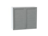 Шкаф верхний с 2-мя дверцами Сканди Белый, Grey Softwood, 720, 800 В*Ш*Г 716*800*318, фасад МДФ  Grey Softwood, корпус  Белый ms2510VVT_41600