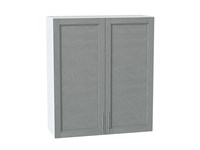 Шкаф верхний с 2-мя дверцами Сканди Белый, Grey Softwood, 920, 800 В*Ш*Г 920*800*320, фасад МДФ  Grey Softwood, корпус  Белый ms2510VVT_41622