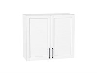 Шкаф верхний с 2-мя дверцами Сканди Белый, White Silkwood, 720, 800 В*Ш*Г 716*800*318, фасад МДФ  White Silkwood, корпус  Белый ms2510VVT_70205