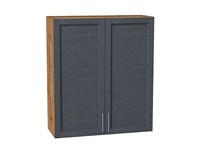 Шкаф верхний с 2-мя дверцами Сканди Дуб Вотан, Graphite Softwood, 920, 800 В*Ш*Г 920*800*320, фасад МДФ  Graphite Softwood, корпус  Дуб Вотан ms2510VVT_62953