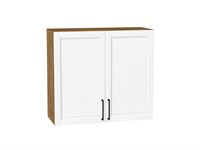 Шкаф верхний с 2-мя дверцами Сканди Дуб Вотан, White Silkwood, 720, 800 В*Ш*Г 716*800*318, фасад МДФ  White Silkwood, корпус  Дуб Вотан ms2510VVT_70209