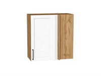 Шкаф верхний прямой угловой Сканди Дуб Вотан, White Silkwood, 720 В*Ш*Г 716*700*345, фасад МДФ  White Silkwood, корпус  Дуб Вотан ms2510VVT_70164