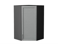 Шкаф верхний угловой Сканди Graphite, Grey Softwood, 920 В*Ш*Г 920*600*600, фасад МДФ  Grey Softwood, корпус  Graphite ms2510VVT_41695